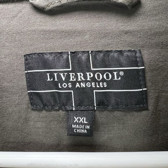 Liverpool Los Angeles Full Zip Jacket Mens Size XXL 2XL Military Olive Green - Picture 8 of 13